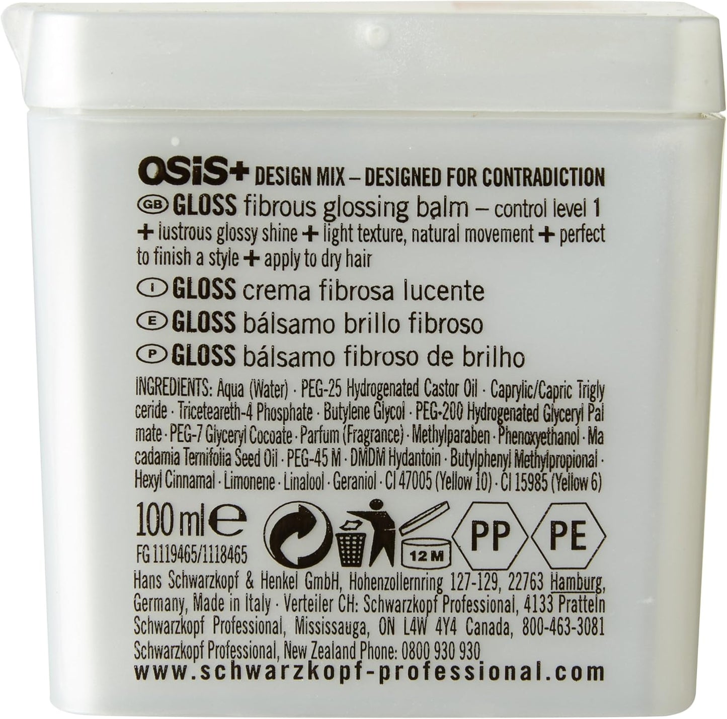 Schwarzkopf Design Mix Fibrous Glossing