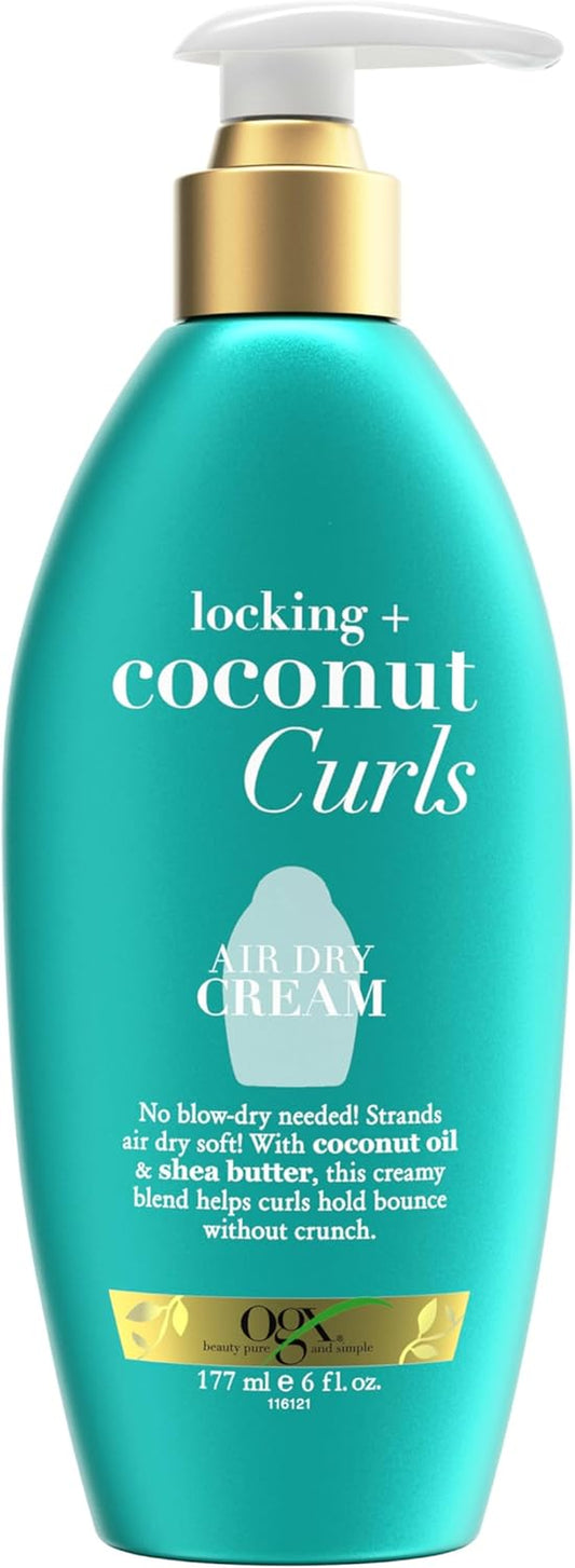 Locking + Coconut Curls Air Dry Cream, 6 Ounce