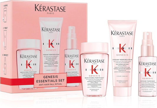 Kérastase Genesis Travel-Size Discovery Gift Set, with Shampoo, Conditioner And