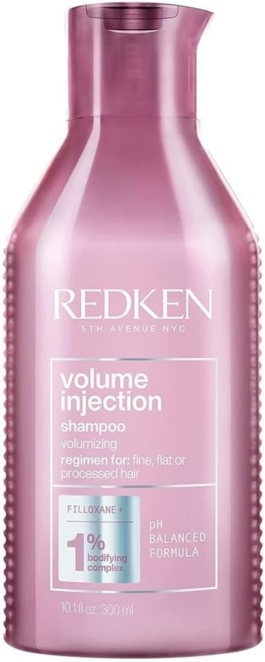 | Volume Injection, Shampoo, for Flat/Fine Hair, Citric Acid, Adds Lift & Volume, 300 Ml