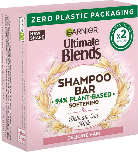 Ultimate Blends Delicate Oat Softening Shampoo Bar for Sensitive Scalp & Fragile Hair 60G