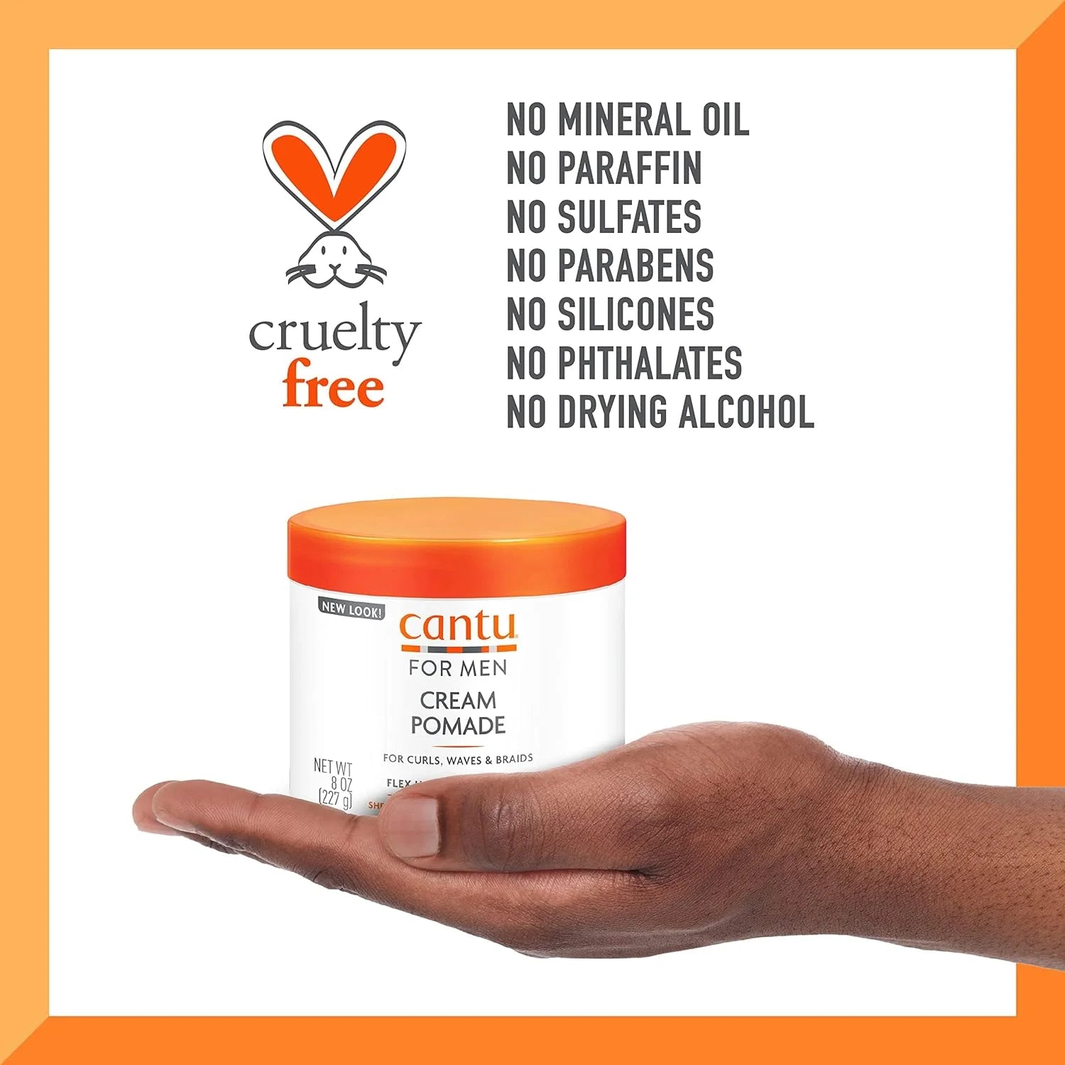 Men Shea Butter Cream Pomade 8 Oz & Pre-Shave Scrub, 8 Oz