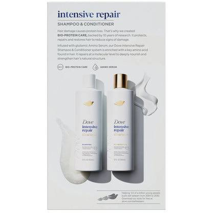 Intensive Repair Shampoo & Conditioner Set, 12 Fl Oz 2 Count