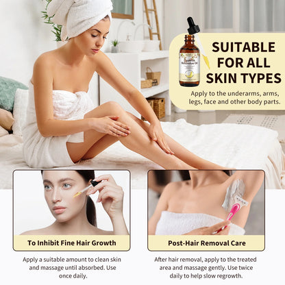 Cyperus Rotundus Oil, 2-Pack Natural Cyperus Rotundus Oil for Unwanted Hair Reduction, Skin-Friendly Hair Removal, 2.02 Fl.Oz