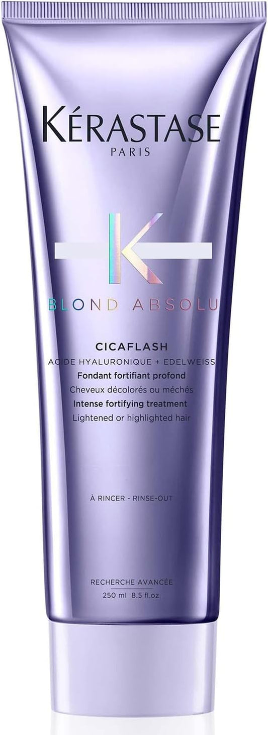 Kérastase Blond Absolu, Repairing, Nourishing Conditioner, for Lightened and Highlighted Hair, with Hyaluronic Acid & Edelweiss Flower, Cicaflash, 250Ml