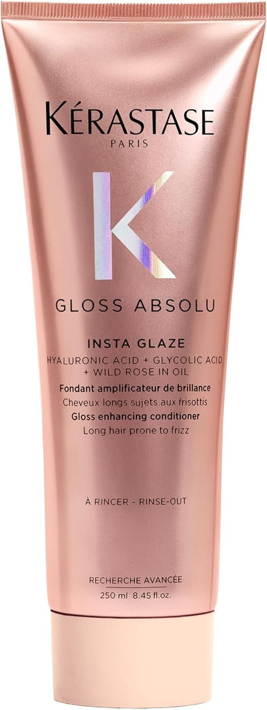 Kérastase Gloss Absolu Conditioner for All Hair Types, with Glycolic Acid, Hya