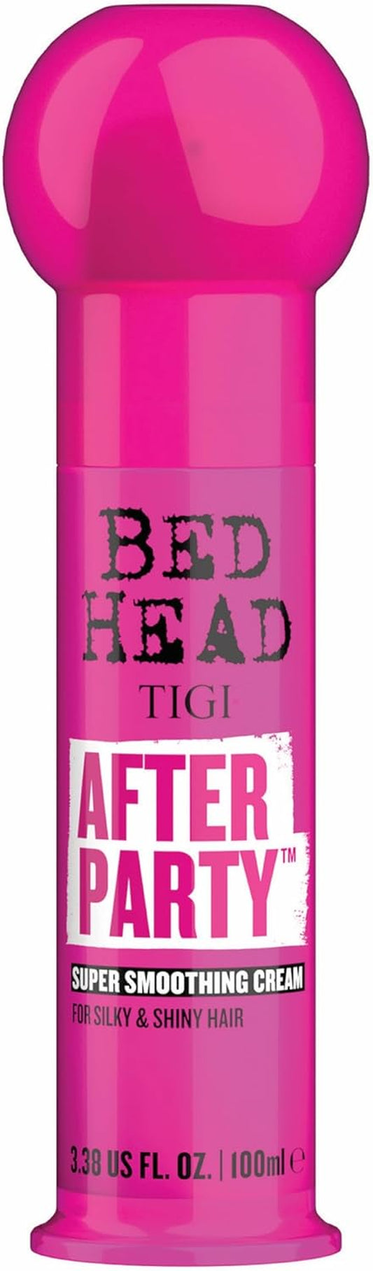 Bed Head by  after Party Smoothing Cream - anti Frizz Hair Styling Smoothing Cream, Air Dry or Wet Styling for Straight, Wavy or Curly Hair with Caster Seed Oil for Ultimate High Shine Hold